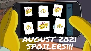 Tapped Out August 2021 Event SPOILERS  Whats Included In The Next Major TSTO Event [upl. by Anaytat547]