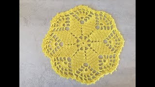 Tuto napperon au crochet spécial gaucher [upl. by Ylloj]