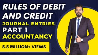 Journal Entries  Accounting  Rules of Debit and Credit [upl. by Elvyn]