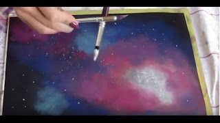 ★ Artthérapie  Pastel sec  Galaxy soft pastels  ASMR ★ No talking [upl. by Aneelak]