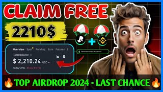 😱 CLAIM 2210 FREE INSTANT  NEW BIGGEST AIRDROP OF 2024  NEW CRYPTO AIRDROP 2024 [upl. by Eohce536]