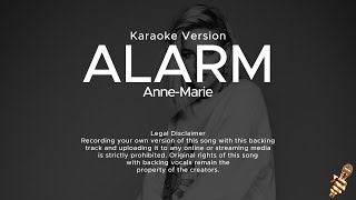 AnneMarie  Alarm Karaoke Version [upl. by Nylaret]