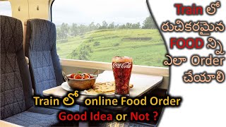 How to Order Delicious Food in Train at your Seat  Railrestro  telugu travel vlogger [upl. by Halie975]