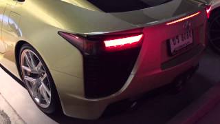 Rare crystal gold Lexus LFA startupdriving [upl. by Perrie]