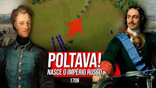 Como nasceu o Império Russo POLTAVA 1709  Grande Guerra do Norte [upl. by Amoritta]