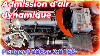 Installation dune admission directe dynamique Peugeot 206cc 20 16s [upl. by Buna]