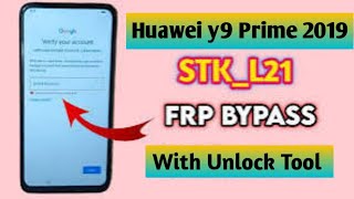 Huawei Y9 Prime 2019 FRP Bypass  JKM Lx1 Frp Lock Remove Unlock Tool [upl. by Nonaihr]