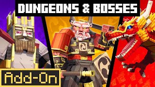 Dungeons and Bosses Addon  Minecraft Marketplace Addon  Showcase [upl. by Avahc]