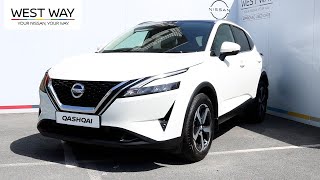 Nissan Qashqai with Mild Hybrid Technology 13 DiGT NConnecta Xtronic  White [upl. by Kantos868]