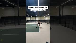 How to hit a twohanded backhand in pickleball 🏓 [upl. by Asirak]