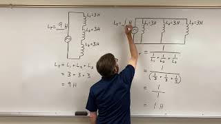 Adding Inductors in Series and Parallel [upl. by Airtap]