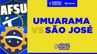 LNF mrJackbet 2023 Umuarama x São José  12ª Rodada  Ao Vivo  Transmissão  TV Umuarama Futsal [upl. by Aidualk940]