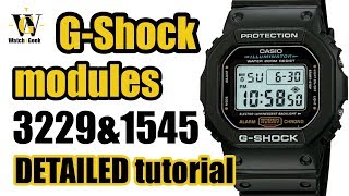 GShock module 3229 amp 1545 detailed tutorial amp user guide on how to setup and use all the functions [upl. by Pickens]