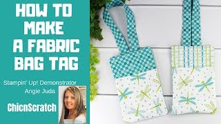 How to Make Fabric Bag Tags [upl. by Aniara]