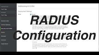 HOW to configure RADIUS server with the Cisco Meraki MX MS and MR using the Meraki Dashboard [upl. by Jammin]