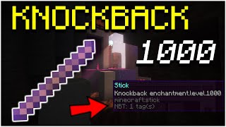 How To Make Knockback 1000 Stick in Minecraft 1206 2024 [upl. by Ahsyad454]