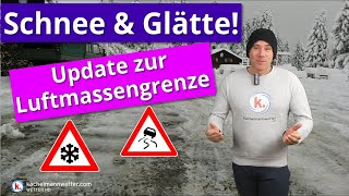 Winterwetter geht in eine neue Runde  Schneeschauer und Luftmassengrenze [upl. by Abba]