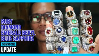 GEMSTONES UPDATE 16072023 ZAMRUD COLOMBIA RUBY BURMA WINZA TANZANIA MADAGASCAR BLUE SAPPHIRE CEYLON [upl. by Wesla]