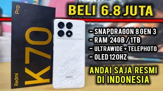 Redmi K70 Pro 241TB Dapat Harga 68 Juta  Monster dari Xiaomi Snapdragon 8 Gen 3 Unboxing Review [upl. by Gnuh]