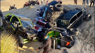 UTV Takeover Coos Bay 2024 Friday Night Ride 7 Car Pileup [upl. by Luapnaej]