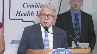 Gov Mike DeWine back in Springfield to open mobile health clinic [upl. by Harak]