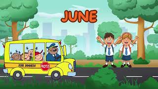 Learn the Months of the Year  Fun and Educational Video for Kids  Months Ke Naam [upl. by Beilul]