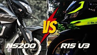 NS200 VS R15 V3 BS6  BASIC COMPARISON TAMIL LONGTERM OWNERSHIP REVIEW  TAMIL  The Rev Limiter [upl. by Nyledaj]