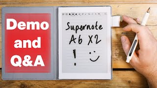 Ratta Supernote A6X2  Your Questions Answered Comparisons Demos and Discussion [upl. by Lydie733]