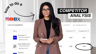 How to Do a Competitor Analysis on Social Media [upl. by Farrel]