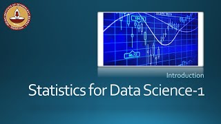 Statistics for Data Science 1  Introduction [upl. by Eniamrehc298]