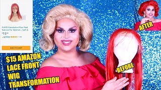 15 AMAZON LACE FRONT WIG TRANSFORMATION CHALLENGE  JAYMES MANSFIELD [upl. by Ivanna]