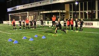 LoopCoördinatietechniek training 1  E1  E2 Sv Broekland voetbal [upl. by Naillimixam]