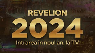 Revelion 2024 la TV  Cum sa văzut intrarea în noul an pe canalele românești [upl. by Tupler]