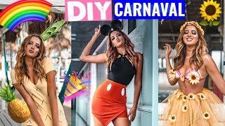 DIY FANTASIAS DE ÚLTIMA HORA PARA ARRASAR NO CARNAVAL  CRIATIVAS E FÁCEIS [upl. by Marchak503]