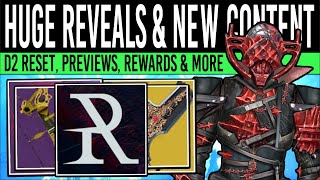 Destiny 2 MAJOR REVENANT REVEAL amp CONTENT UPDATES New Loot Echoes Finale Nightfall More 1 oct [upl. by Oznarol662]