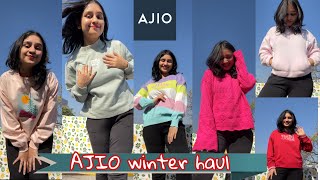 AJIO Haul AJIO Winter Haul Best and affordable winter collection Starting just from 160♥️ [upl. by Arella]