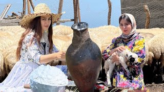 Oven cooking Baking bread and grilled chicken in a nomadic village [upl. by Japeth769]