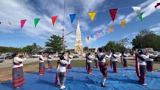 รำบูชาคุณตายายเจ้าที่ โดยเครือข่ายวัฒนธรรมสตรีศรีโนนสะอาด [upl. by Ernst]