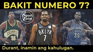 Kevin Durant INAMIN Na Ang KAHULUGAN ng Bagong Jersey Number Niyang 7 [upl. by Dunn387]