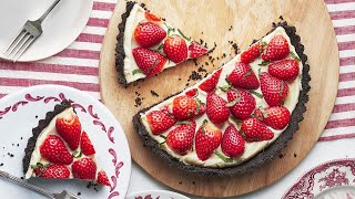 Double Chocolate amp Strawberry Tart by Nigella Lawson [upl. by Klute]