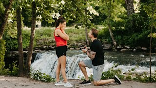 How He Asked Will Make You Cry Ben and Angie Proposal at Minneopa State Park  Flom Films [upl. by Cynde126]