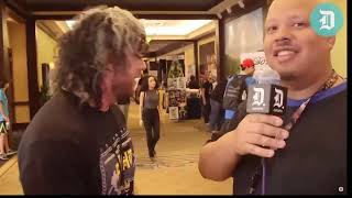 Kenny Omega Interview during CEO  Footage of Kenny Omega and Xavier Woods [upl. by Rojas448]