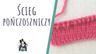 Ścieg pończoszniczy krok po kroku  PODSTAWY robienia na drutach  kurs dziergania z Cupri Crafts [upl. by Cyrillus]