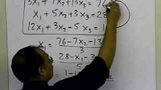 Chapter 0408 Lesson GaussSeidel Meth of Solving Simul Linear Eqns Pitfalls Advantages Part 22 [upl. by Acireed342]