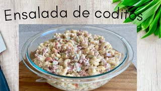 Ensalada De Coditos Con Jamón [upl. by Earized]