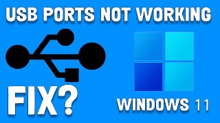 How to Fix USB Ports Not Working in Windows 11Solved [upl. by Aleekat]