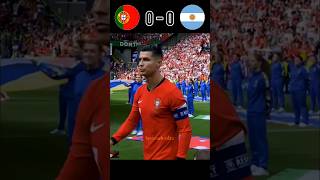 portugal vs Argentina  2024 imaginary match penalty shootout shorts football messi ronaldo [upl. by Anileve]