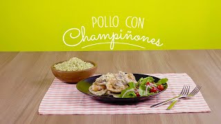 Pollo con Champiñones receta fácil y rápida 👌 [upl. by Ahtelat]