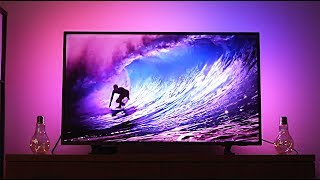 Philips Ambilight TV Review amp Demo  Amazing Immersive Colors [upl. by Arhaz465]