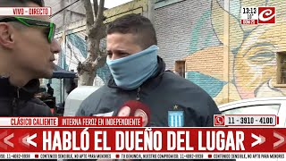 Clásico de Avellaneda quotcalientequot hablamos con los hinchas de Racing en la previa [upl. by Boehike]